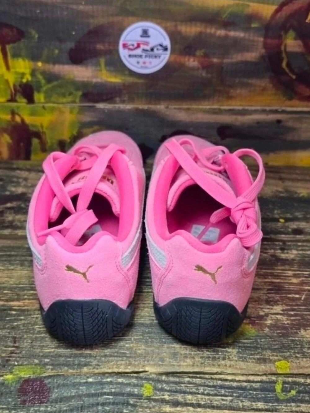 Puma Speedcat OG Youth Size 7 = Women 8.5 Pink Retro Sneakers Shoes 401698-05
